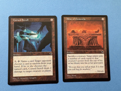 MTG Tempest Lot, Altar of Dementia and Cursed Scroll! 1998 Vintage Magic! - Image 1
