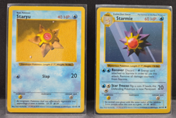 Starmie+Staryu Base Set Shadowless Pokemon Card Lot Vintage 1999 WOTC Evolution - Image 1