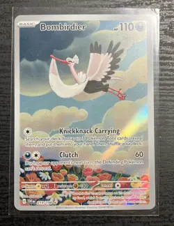 Pokemon TCG Bombirdier Illustration Rare Card Scarlet & Violet 219/198 - Image 1