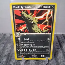 Dark Tyranitar 19/109 Team Rocket Returns Non-Holo Rare Pokemon Card TCG - Image 1