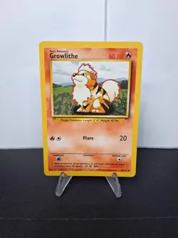 GROWLITHE - 28/102 - Base Set - Pokemon Card - LP - Image 1