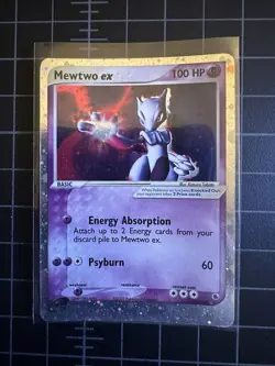 Pokemon Mewtwo EX TCG Ruby and Sapphire Card 101/109 Holo Near Mint - Image 1
