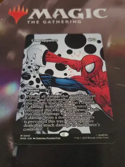 Mtg. Comeuppance. Borderless. Marvel Universe Eternal-Legal. Pack Fresh - Image 1