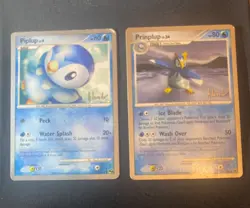 Prinplup 44/100 & Piplup 15/17 Non-Holo Pokemon Card World championships 2008 - Image 1