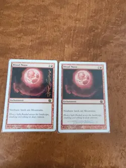 Signed MTG Blood Moon X2 8th Ed (178) Franz Vohwinkel LP - Image 1