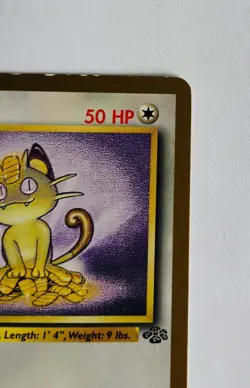 Meowth Gold Border Jungle 1999 Pokemon Card Fruit Roll-Ups Promo 56/64 - Image 4