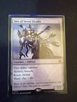 Sire of Seven Deaths FDN Foundations MTG Mythic Card M/Nm Condition - Image 1