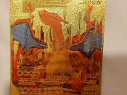 Charizard Pokemon 508 Gold Foil Used card only - Image 3