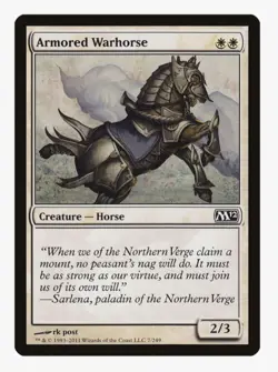 Armored Warhorse | Magic 2012 M12 | MTG | Horse Tribal | Common | NM - Image 1