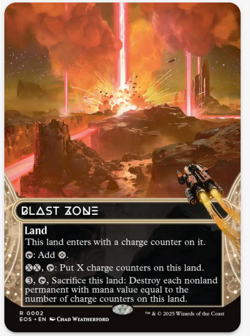 1 x Blast Zone - EOS - Borderless -LP - MTG - Image 1
