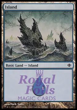 Island #237 3x FOIL ALA MTG Shards of Alara MINT basic land - Image 1