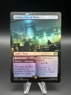 Midgar, City of Mako (313) [Borderless Foil] (NM) - MTG - Final Fantasy (ENG) - Image 1