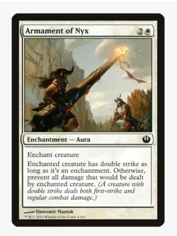 Armament of Nyx | Journey into Nyx JOU | MTG | Enchant Creature | Damage | LP - Image 1