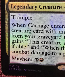 2025 Marvel's Magic The Gathering MTG R 0125 Carnage Crimson Chaos Foil MINT - Image 5