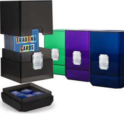 4 Pack MTG Deck Card Box,With Deck Case Holder, Boulder 100+ with Dice Storage, - Image 1