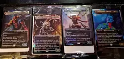 Brand New SEALED Marvel Legends Magic The Gathering Cards - All 4 MTG IN HAND - Image 1