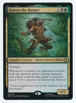 Kraven the Hunter #0133 MTG Marvel's Spider-Man Magic The Gathering - Image 1