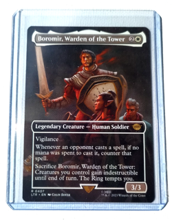 Boromir, Warden of the Tower (Borderless) The Lord of the Rings NM MTG - Image 1