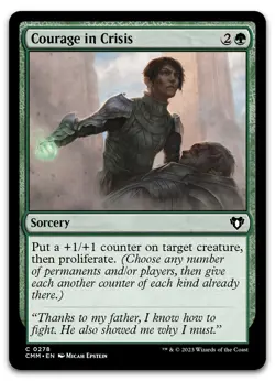 Courage in Crisis #278 (NM) Commander Masters CMM Magic MTG - Image 1