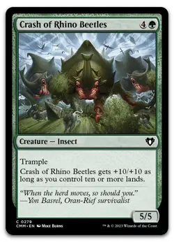 Crash of Rhino Beetles #279 (NM) Commander Masters CMM Magic MTG - Image 1