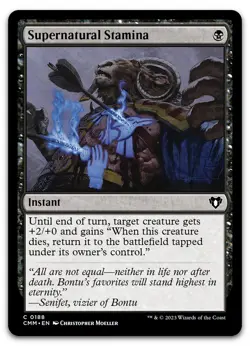 Supernatural Stamina #188 (NM) Commander Masters CMM Magic MTG - Image 1