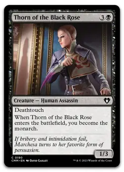 Thorn of the Black Rose #190 (NM) Commander Masters CMM Magic MTG - Image 1