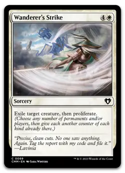 Wanderer's Strike #69 (NM) Commander Masters CMM Magic MTG - Image 1