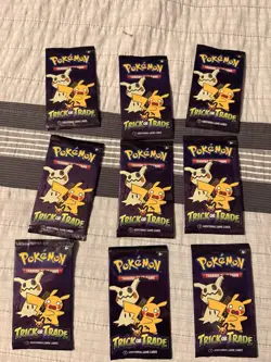 Pokemon TCG Trick or Trade 2023 Halloween Booster Packs ( 9 NEVER OPENED PACKS ) - Image 1