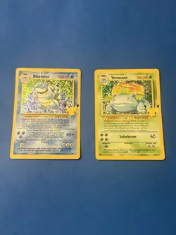 Pokemon Blastoise & Venusaur Holos Celebrations Classic Collection 2021 Mint - Image 1