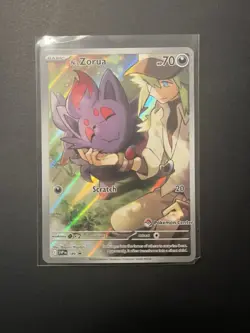 Pokemon Center N's Zorua Stamped Promo NEAR MINT Journey Together 189 - Image 1