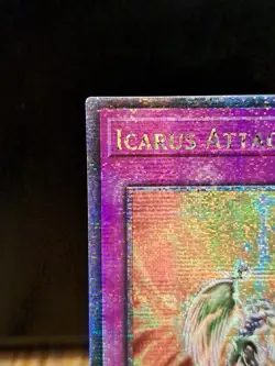 Icarus Attack RA03-EN165 Quarter Century Secret Rare 1st Edition Yugioh NM - Image 2