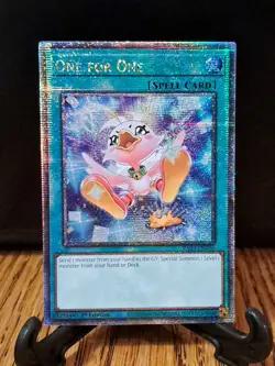 Yugioh! One For One Alt Art RA03-EN056 Quarter Century Secret Rare 1st Ed NM - Image 1