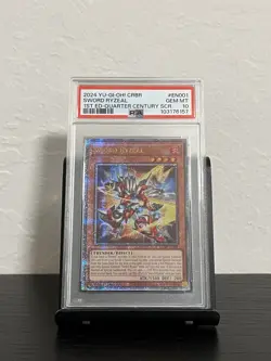 YUGIOH CRBR-EN001 Sword Ryzeal QUARTER CENTURY SECRET RARE 1st Edition NM PSA 10 - Image 1