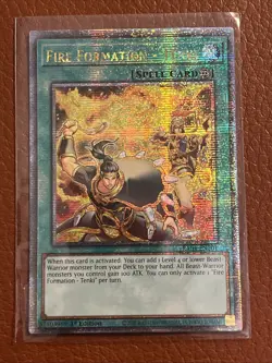 Yugioh Fire Formation - Tenki (Quarter Century Secret Rare) RA04-EN201 NM - Image 1