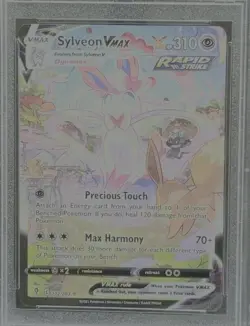 2021 Pokemon SWSH FA/Sylveon VMAX #212 Evolving Skies Secret PSA GM MINT 10 - Image 2