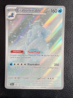 Crabominable - 149/142 Stellar Crown (Pokemon) Full Art Illustration Rare - Image 1