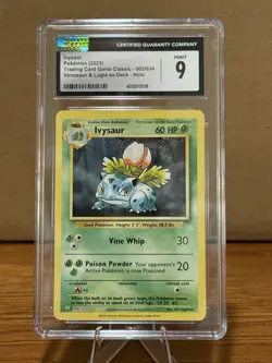2023 Pokemon TCG Ivysaur Holo Venusaur & Lugia Ex Deck CGC Mint + 9 - Image 1