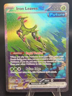 Pokemon Iron Leaves ex 203/162 Secret Rare Full Art Temporal Forces NM/M - Image 1