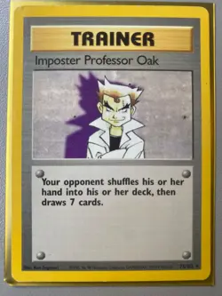Imposter Professor Oak [Shadowless] #73 Pokemon Base Set - Image 1