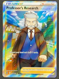 Pokemon Professor's Research Full Art 150/159 CRZ Crown Zenith NM - Image 1