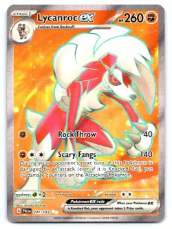 Lycanroc ex - Pokemon Ultra Rare SV02: Paldea Evolved 241/193 - Image 1