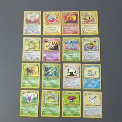 Pokemon Jungle Complete Set Of Non Holo Rares 17-32 - Image 1