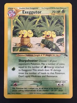 Pokemon Vintage Southern Islands Exeggutor English Rare Promo Tcg - Image 2