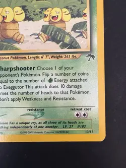 Pokemon Vintage Southern Islands Exeggutor English Rare Promo Tcg - Image 5
