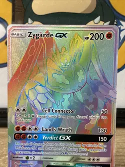 Zygarde GX (Secret) 136/131 Pokemon TCG Sm-Forbidden Light Rainbow Rare Holo - Image 3