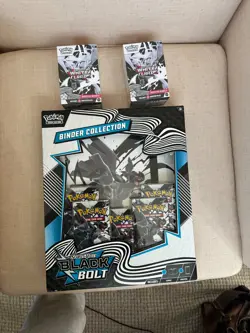 Pokemon Scarlet & Violet White Flare Booster Bundle x2 AND Black Bolt Binder box - Image 1