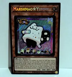 Marshmao Yummy Secret Rare DOOD EN025 Yu-Gi-Oh 1st Edition NM - Image 1