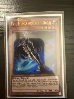Yu-Gi-Oh! Evil HERO Adusted Gold , LED5-EN013 Ultra Rare - 1st Ed NM - Image 1