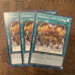 YuGiOh! - Contract With Exodia DCR-EN031 Common 25th Anniversary Edition NM X3 - Image 1