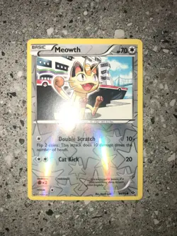Pokemon TCG Cards Meowth 80/99 Next Destinies Reverse Holo Rare NM-M - Image 3